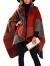 Epsion Women's Color Block Shawl Wrap Plus Size Cardigan Poncho Cape Open Front Long Winter Sweater Coat