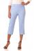 Rekucci Women's Ease into Comfort Capri with Button Detail