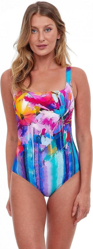 Gottex Women's Standard Italian Summer Square Neck One Piece