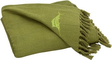 Tommy Bahama Canvas Fringe Throw Blanket, 50 x 60, Green