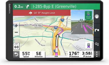 Garmin dēzl OTR1000, 10-inch GPS Truck Navigator, Easy-to-read Touchscreen Display, Custom Truck Routing and Load-to-dock Guidance (Renewed)