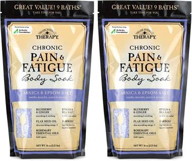 Village Naturals Therapy, Chronic Pain Relief, Bath Soak, 36 oz, Pack of 2