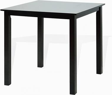 Dining Kitchen Square Table Classic Modern Wooden Black Espresso Finish