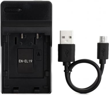 EN-EL19 USB Charger for Nikon Coolpix S33, S7000, S6900, S2800, S100, S3100, S4100, S4300, S5200, S6500 Camera and More