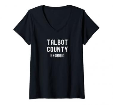 Womens Talbot County Georgia, USA V-Neck T-Shirt