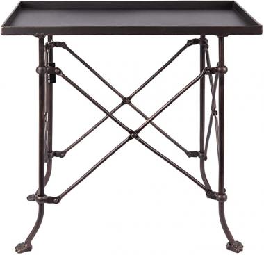 Creative Co-op Bronze Metal Rectangle Table, 20",DA0124