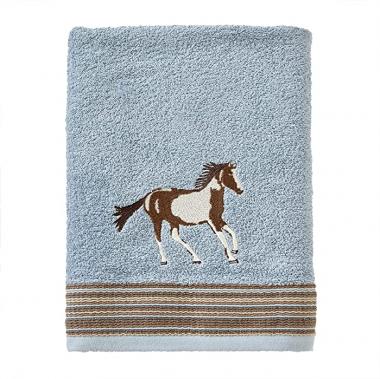 SKL Home by Saturday Knight Ltd. Horse Country Bath Towel,Blue