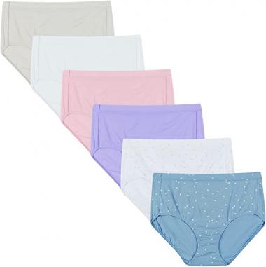 Hanes Women's Pure Comfort Briefs 6-Pack