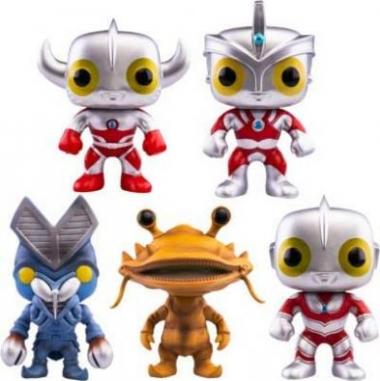 Funko Pop! Television: Ultraman Collectible Vinyl Figures, 3.75" (Set of 5)