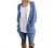 GRECERELLE Women's Loose Open Front Long Sleeve Solid Color Knit Cardigans Sweater Blouses with Pockets