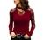 Summer Tops for Women V-Neck Lace Tunic Cold Shoulder Tops Sexy Hollow Long Sleeve T Shirts Casual Loose Tshirt Blouse