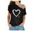 Sexy Tops for Women Summer T-Shirt V Neck Cold Shoulder Tunic Tops Blouse Casual Loose Strappy Cute Graphic Tee Shirts