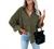 Sidefeel Women Corduroy Long Sleeve Button Down Shirt Oversized Jacket Tops