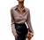 MakeMeChic Women's Satin Silk Long Sleeve Blouse Button Down Shirt Casual Top