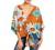 Womens V Neck Tie Knot Front Tops 3/4 Bell Sleeve Boho Shirts Summer Blouses Floral Printed Vacation Casual T Shirts