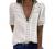 Womens Chiffon Blouses Vintage Swiss Dot V Neck Lace Crochet Lantern Long Sleeve T Shirts Casual Office Work Tunic Top