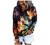 Hoodies for Women Tie Dye Button Down Sweatshirts Drawtsring Pullovers Oversized Hooed Shirts Tops with Pockets