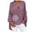 Women Plus Size Linen Shirts Roll Sleeve Notch V-Neck T Shirts Plain Floral Print Loose High-Low Hem Tunic Tops Blouse