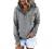 Hoodies for Women Tie Dye Button Down Sweatshirts Drawtsring Pullovers Oversized Hooed Shirts Tops with Pockets