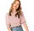 SheIn Women's Puff Sleeve Casual Solid Top Pullover Keyhole Back Blouse