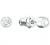 Swarovski Women's Tennis Bracelet and Earring Collection, Rhodium Finish, Clear Crystals