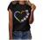 Womens Summer Tops Gradient Sunflower Print Short Sleeve T-Shirt Casual O-Neck T Shirts Graphic Tees Plus Size Tshirts