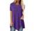 Womens Casual Crewneck Plus Size Tops Irregular Hem T-Shirts Flowy Swing Blouse Short Sleeve Pleated Tunic Summer Tops