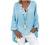 Blouses for Women, Women Plus Size Long Sleeve Cotton and Linen Tops Solid Printed V-Neck High Low Loose Long Tunic