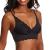 Pure Comfort Lace Bralette, Padded Wireless Bra, Convertible Longline Halter Bralette with Soft Foam Cups