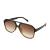 FEISEDY Vintage Retro 70s Plastic Aviator Sunglasses Women Men Classic Large Squared Frame B2751