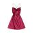 ZAFUL Women's Sexy Mini Party Club Satin Dress Spaghetti Strap Cowl Neck Slip Short Dress