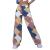 MASZONE High Waisted Jeans for Women Y2K Fashion Wide Leg Denim Pants Loose Back Butterfly Print Straight Trousers Jeans