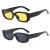 LASPOR Vintage Rectangle Sunglasses for Women Men Fashion Retro Small Square Frame Glasses UV 400 Protection Driving Black