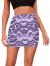 Verdusa Women's Floral Mesh Overlay Elastic Waist Bodycon Mini Skirt