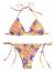 SOLY HUX Women's Floral Print Halter Triangle Tie Side Bikini Set Two Piece Swimsuits