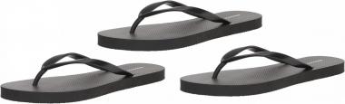 Amazon Essentials Women's Flip Flops, Pack of 3