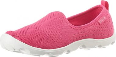 CROC Women Duet Busy Day Xpress Mesh Skimmer Shoes Candy Pink Lemonade US