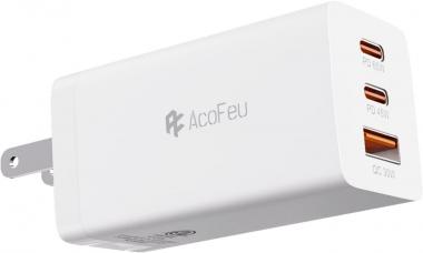 AcoFeu 65W USB C Charger Block, 3 Ports Fast Foldable Wall Charger for MacBook Air, iPhone Pro Max, iPad Pro, Galaxy S22 Ultra, Switch, Air Pods & More