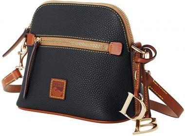 Dooney & Bourke Small Pebble Leather Domed Crossbody Shoulder Bag