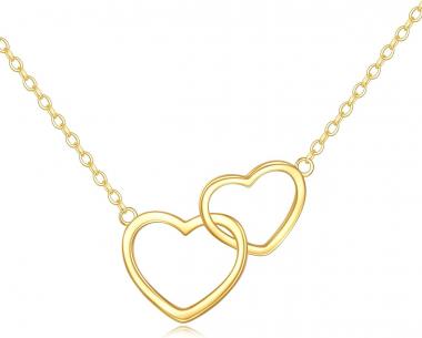 14k Gold Heart Necklace for Women, Fine Gold Pendant Jewelry Birthday Gifts for Wife/Mom/Girlfriend