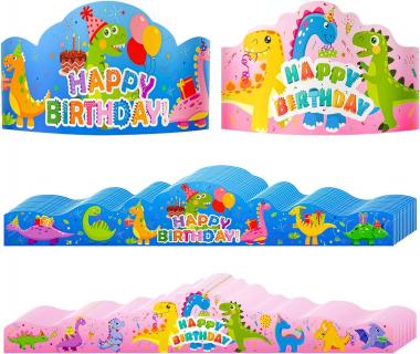 30 Pcs Birthday Crowns for Classroom Party Hats Birthday Hats for Kids Happy Birthday Hat Paper Crowns School Birthday Crown