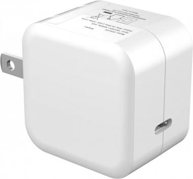 WGT 20 wCharger Cube Fast Charging, Power Delivery 20W USB C Charger Wall Plug Adapter PD 3.0 Type C Fast Charging, White, OFS-443