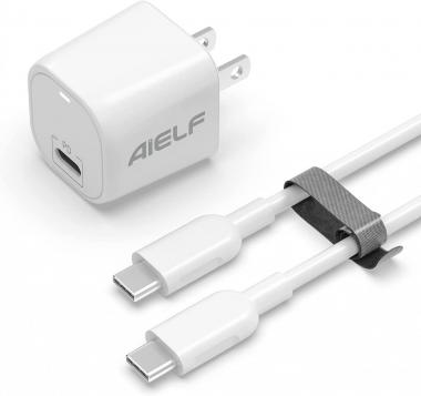 USB C Charger, AIELF 33W PD Fast Charging GaN Charger with 3ft USB C to C Cable for MacBook Pro/Air, iPad Pro 12.9/11 2021/2020/2018, iPad Air 4 iPad Mini Charger, Google Pixel 6/6pro/5/4/3 and More