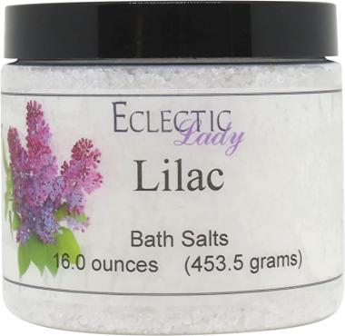 Lilac Bath Salts by Eclectic Lady, 16 ounces