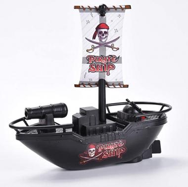 Pool Pirate Toy Boat Bath Toys - Children’s Toy Boat，Pirate Yacht Toy in Bath Tub, Gift for Kids Pool Toy，It Can Travel After Loading The Batteries