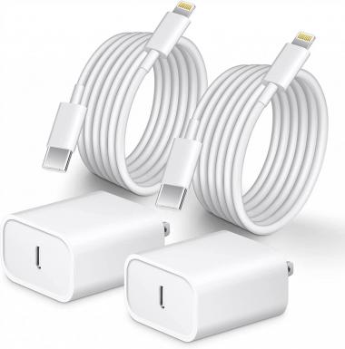 iPhone 14 13 12 Fast Charger [Apple MFi Certified] 10FT Type C Charger 2 Pack 20W USB C Charger Block with Fast Charging Cable for iPhone 14/14 Pro/13/13Pro Max/12/12 Pro Max/11/XS/XR/X/8Plus,iPad