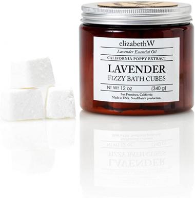 elizabethW Lavender Fizzy Bath Cubes