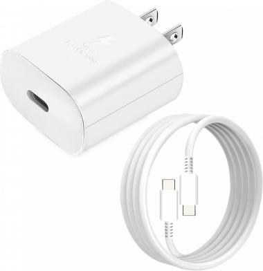 45W Super Fast Charger Type C,USB-C Wall Charger for Samsung Galaxy S22 Ultra/S22+/S22, Note 10+/Note 20/S20/S21, Galaxy Tab S7/S7+/S8/S8+/S8 Ultra, PPS Charger with 5ft Fast Charging Cable