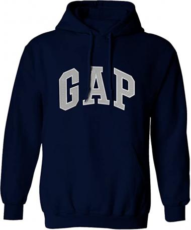 GAP Pullover Men's Fleece Hoodie Arch Logo Long Sleeve