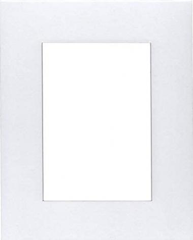 Pack of (2) 18x24 Acid Free White Core Picture Mats Cut for 12x18 Pictures in White